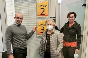 Großer Andrang bei Booster-Impfungen im Alpen-Adria-Zentrum in Klagenfurt. Foto: Büro LHStvin Prettner