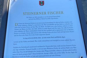 Erklärtafel beim Steinernen Fischer angebracht. Foto: KK