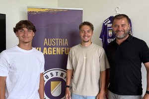 Pschernig und Schoppitsch verlängern beim SK Austria Klagenfurt. Foto: SK Austria Klagenfurt