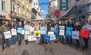 Stadt Klagenfurt, Klagenfurt Marketing, Wirtschaftskammer Kärnten, der Südpark sowie zahlreiche hiesige Kaufleute freuen sich auf die Cash-Back Aktion. Foto: StadtKommunikation/Wiedergut