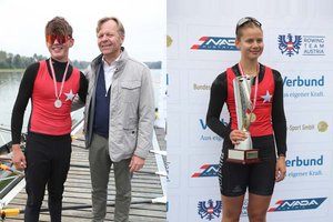 Drei Meistertitel für den RV Albatros bei Rudermeisterschaften in Oberösterreich. Foto: zVg