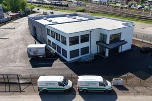 Framach in der Gewerbestraße 2 aus der Vogelperspektive.