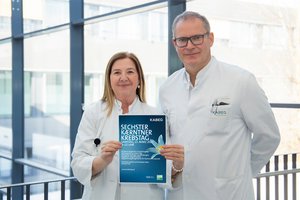 Prim. Prof. Dr. Wolfgang Eisterer und Oberärztin Dr. Ursula Pluschnig. Foto: KABEG