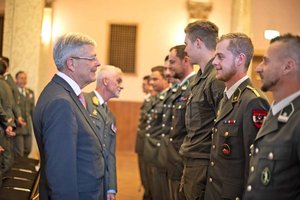 Landesempfang für neue Offiziere und Unteroffiziere des Österreichischen Bundesheeres. Foto: LPD/Bauer