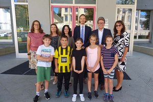 Minister Polaschek besuchte BG/BRG Lerchenfeld in Klagenfurt. Foto: pixelworld.at/Frank Lampl, BD Kärnten/Eva Fischer