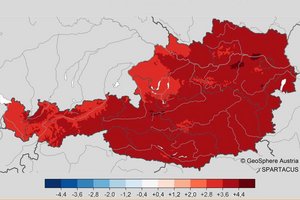 Laut GeoSphere Austria war 2024 einer der wärmsten Sommer der Messgeschichte. Grafik: GeoSphere Austria