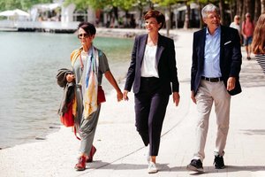 Pamela Rendi-Wagner am Wörthersee in Klagenfurt. Foto: SPÖ Kärnten