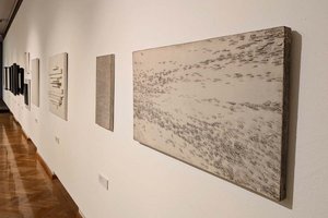 Einblick in die Ausstellung Hans Bischoffshausen. Foto: Stadtgalerie Klagenfurt