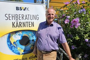 Heinz E. Pfeifer, Präsident des Blinden- und Sehbehindertenverbandes Kärnten. Foto: BSVK