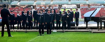Die Wiener Sängerknaben bei der Eröffnung der United World Games