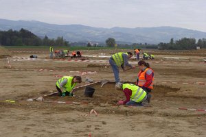 Grabungsarbeiten bei St. Paul im Lavanttal. Foto: Landesmuseum für Kärnten