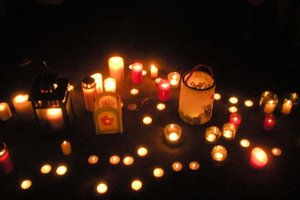 Lichtermeer für Freiheit im Iran am Neuen Platz. Foto: zVg