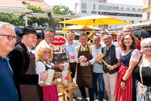Die Villacher Kirchtagslader waren am Freitag in Klagenfurt unterwegs. Foto: StadtKommunikation / Wiedergut