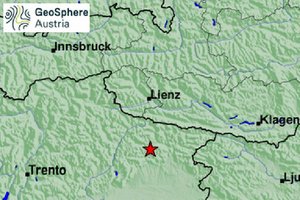 Nächtliches Erdbeben in Italien war auch in Kärnten spürbar. Grafik: GeoSphere Austria
