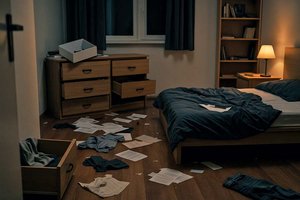 Die Einbrecher durchsuchten sämtliche Räumlichkeiten. Foto: Symbolbild