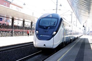 Jungfernfahrt der Westbahn: Neuer Fernzug hielt erstmals in Klagenfurt. Foto: LPD Kärnten/Wajand