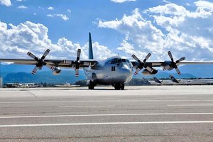 C-130 Hercules am Klagenfurter Flughafen: Foto: Flughafen Klagenfurt