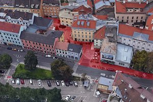 Erweiterung der Fußgängerzone in der Osterwitzgasse. Foto: Google Maps