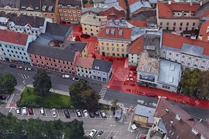 Erweiterung der Fußgängerzone in der Osterwitzgasse. Foto: Google Maps