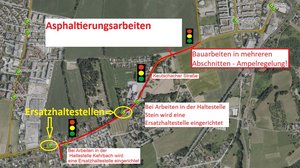Ab Montag, 7. Juli 2025, werden in der Keutschacher Straße Asphaltierungsarbeiten durchgeführt. 