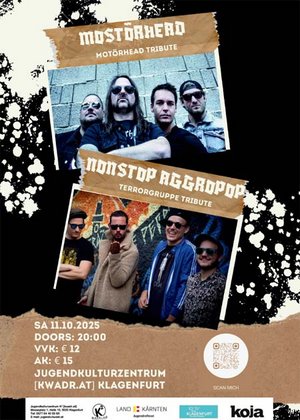 Samstag, den 11.10.2025 ein Live Konzert im Jugendkulturzentrum [kwadra:t] 