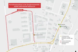 Gendarmeriestraße: Umleitung der KMG-Linie 8 wegen Grabungsarbeiten