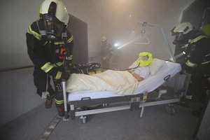 Große Notfallübung im Elisabethinen-Krankenhaus. Foto: Thomas Hude/EKH