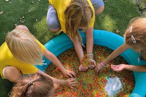 Kinderbetreuung in der KinderStadt Klagenfurt während Sommerpause städtischer Kindergärten. Foto: Hilfswerk Kärnten