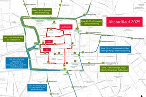 Klagenfurter Altstadtlauf sorgt am Donnerstag für Behinderungen im KMG Liniennetz
