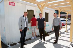 Neuer Testcontainer in der St. Veiter Straße eröffnet. Foto: StadtKommunikation/Wajand