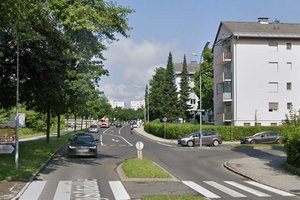 Baustelle in der Feschnigstraße früher als geplant fertig. Foto: Google Street View