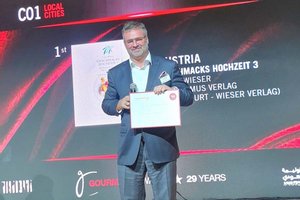 Touristiker Adi Kulterer nahm den Preis stellvertretend in der saudischen Metropole Riyadh entgegen