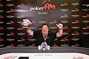 Bildunterschrift: Main Event Sieger Harald Heigl. Foto: Casino Velden