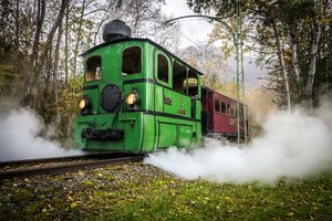 Von Ferlach nach Weizelsdorf: Bierverkostungsfahrt mit „Adele“. Foto: Nostalgiebahnen in Kärnten