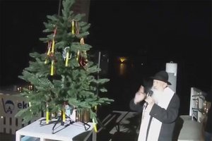 Christbaumversenken im Wörthersee mit Pater Anton. Foto: Mein Klagenfurt