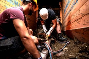 Radetzkystraße / Beethovenplatz: Kurze Wartezeiten aufgrund von Arbeiten am Fernwärmenetz. Foto: DI Martin Steinthaler/Tinefoto
