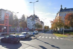 KMG Busumleitungen: Koschatstraße stadtauswärts gesperrt. Foto: Google Street View