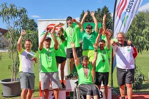 Behindertensport: Gelungene Premiere bei den Staatsmeisterschafen in Klagenfurt. Foto: KK