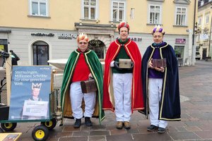 Altes Kärntner Sternsingerlied: Sternsinger der Stadtpfarre St. Egid. Foto: Mein Klagenfurt