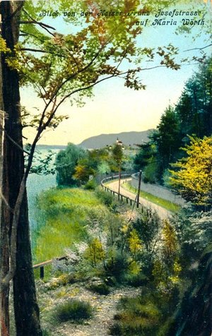 Blick von der Kaiser-Franz-Joseph-Straße auf Maria Wörth. Foto: Pörtschach Archiv
