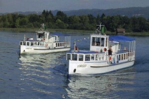 Nostalgieschiffe „MS Loretto“ und „MS Lorelei“ auf Hoher See. Foto: zVg