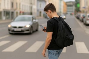 Schwerpunktwoche gegen Ablenkung im Straßenverkehr. Foto: Symbolbild