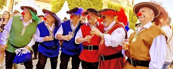 Die Stadtrichter zu Clagenfurth bei der Eröffnung des Klagenfurter Altsatdtzaubers 2025. Foto: Mein Klagenfurt