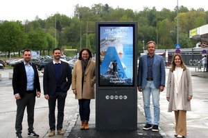 PSG landet am Flughafen Klagenfurt. Foto: PSG