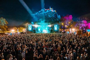 Robbie Williams am 22. Juli 2023 LIVE auf der Burg Hochosterwitz. Foto: Pascal Riesinger