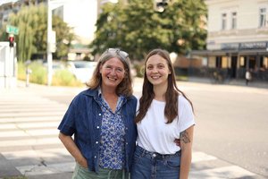 Die Grazer Bürgermeisterin Elke Kahr unterstützt die Klagenfurter Kandidatin Bea Samwald. Foto: Vengerova