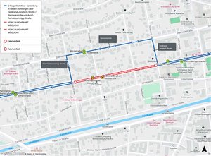 Grabungsarbeiten in der Koschatstraße