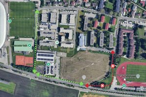 Hallenbadbaustelle: Umleitung Fuß- und Radweg