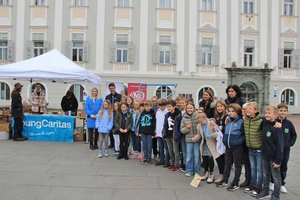 Schülerinnen und Schüler sammelten 3.156 Kilo gegen die Armut. Foto: Caritas Kärnten 