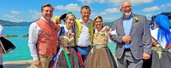 Villacher Kirchtagslader zu Besuch im Strandbad Klagenfurt 